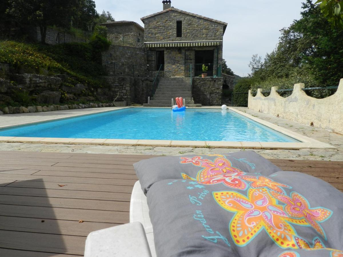 Chambre Cevennes: Piscine, Lamas, Riviere Cros  Kültér fotó